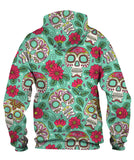 Mexican Day Of The Dead Zip Hoodie