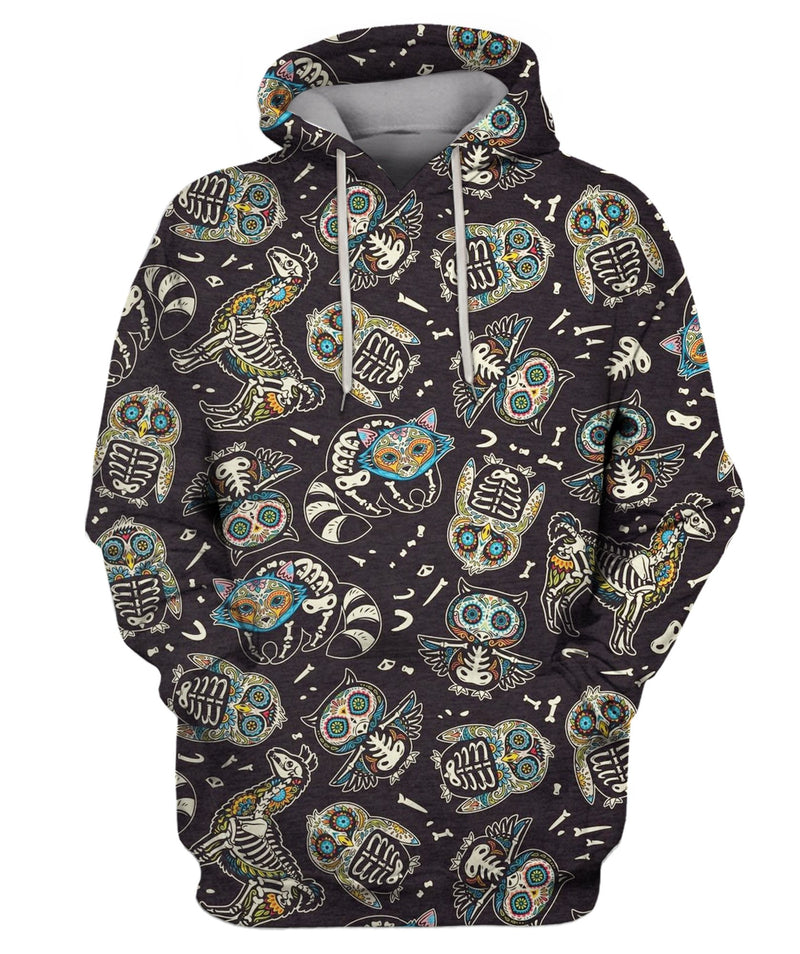 Mexican Holiday Surface Black Hoodie