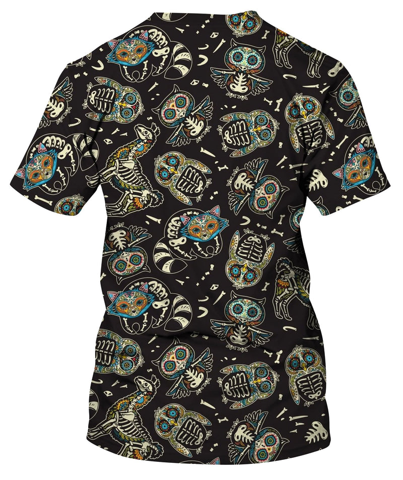 Mexican Holiday Surface Black T-Shirt