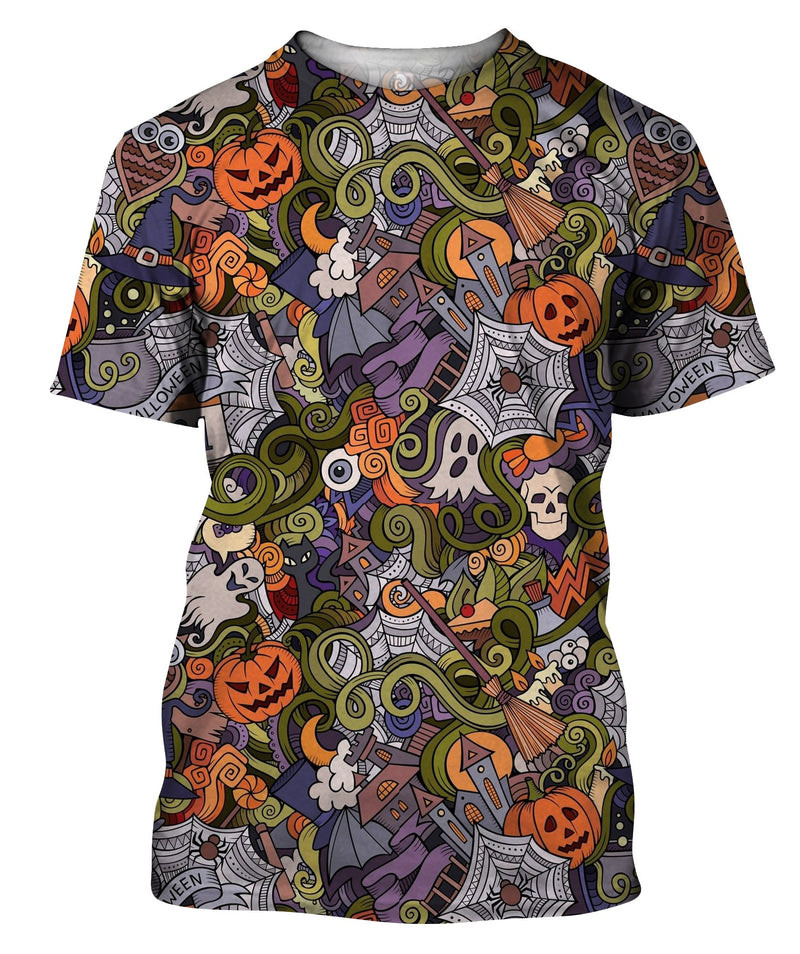 Cartoon Vector Hand-Drawn T-Shirt