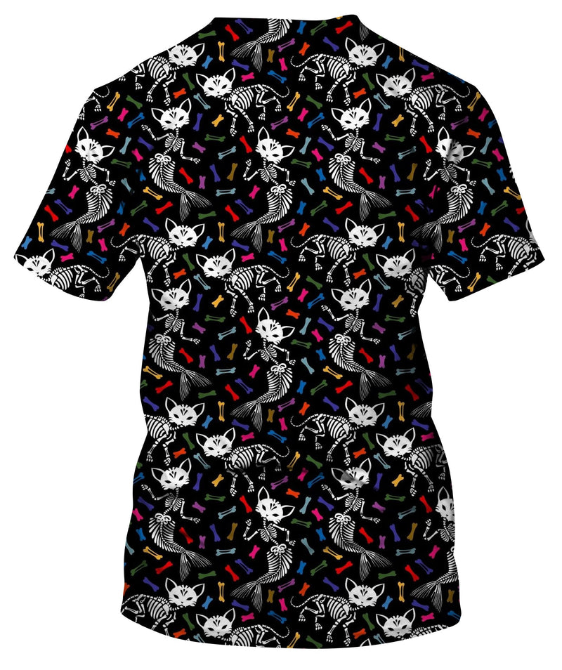 Skeletons Of Cats And Mermaids T-Shirt