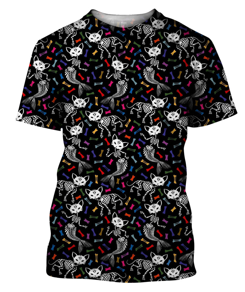 Skeletons Of Cats And Mermaids T-Shirt