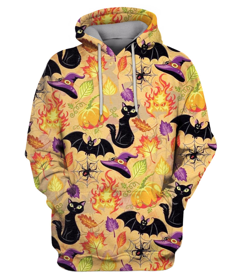 Seamless Pattern For Halloween. Hoodie