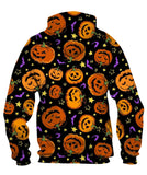 Jack Orange Lantern Drawn With Carved Faces Hoodie