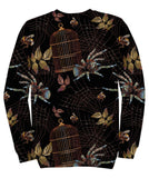Embroidery Spider And Gold Cage Sweatshirt