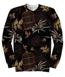 Embroidery Spider And Gold Cage Sweatshirt