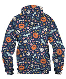 Cute Halloween Pattern With Pumpkins Hoodie