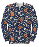 Cute Halloween Pattern With Pumpkins Sweatshirt