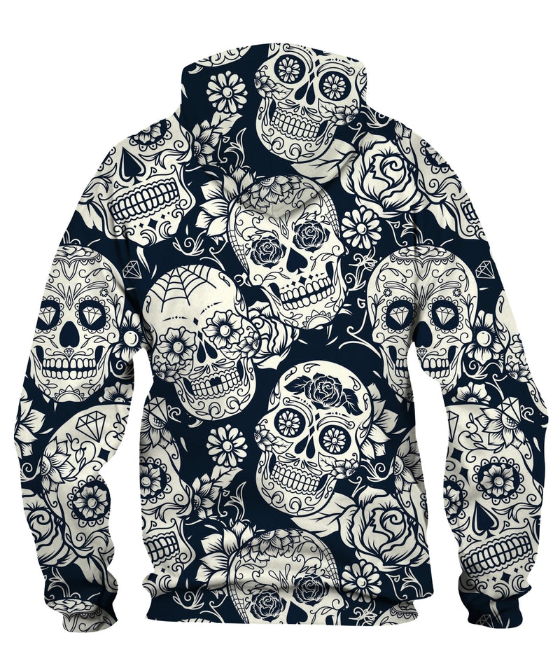 Day Of The Sugar Skull Zip Hoodie