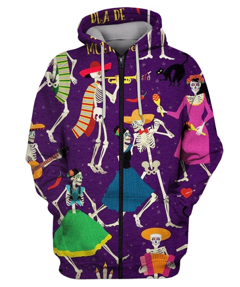 The Skeleton Dance Zip Hoodie