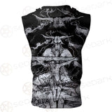 Hail Satan SDN-1130 Zip Sleeveless Hoodie