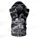 Hail Satan SDN-1130 Zip Sleeveless Hoodie