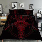 Satanic Bedding set - Red art