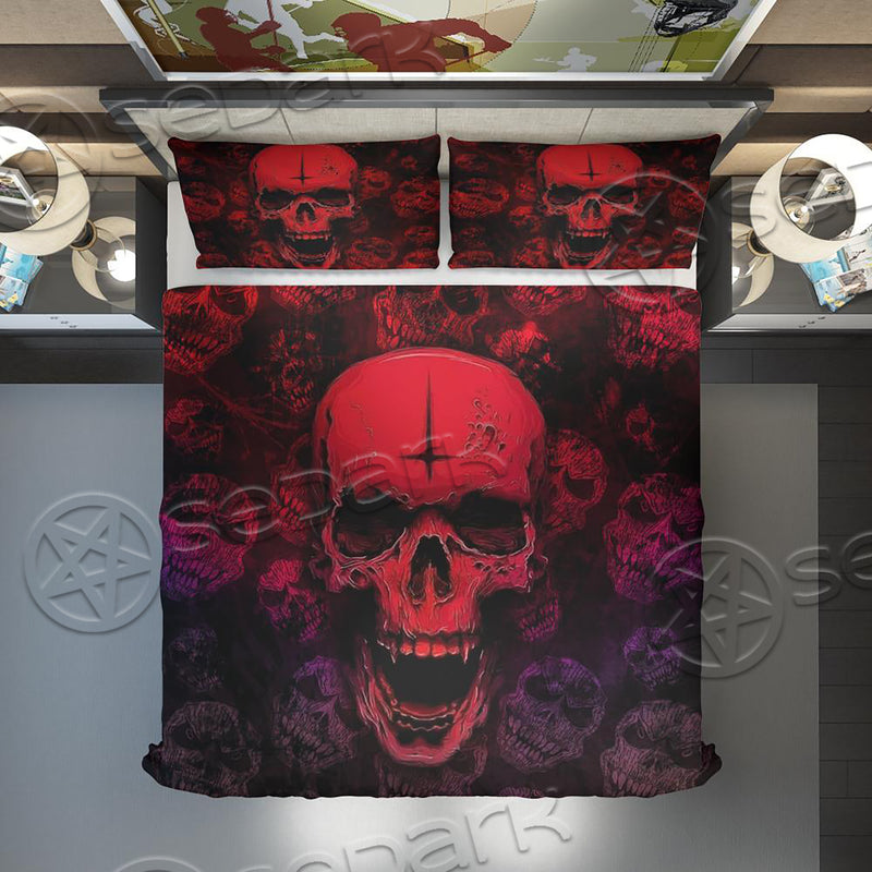 Spooky skull Bedding set