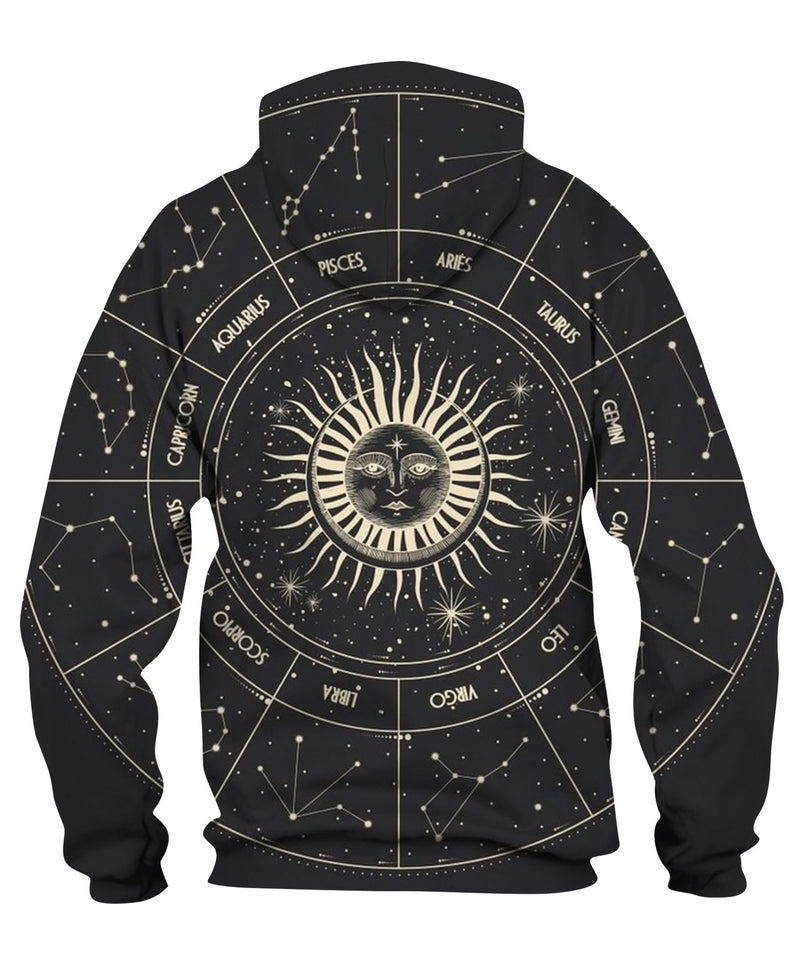 Moonlight Activity In Vintage Zip Hoodie