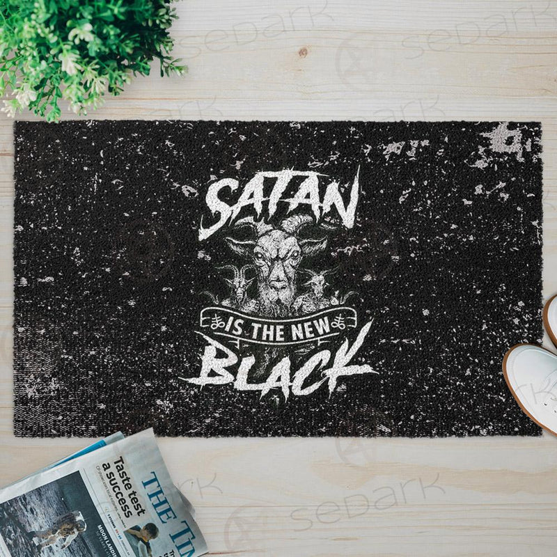 Satan Is The New Black SED-0001 Door Mat