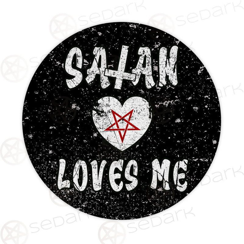 Satan Loves Me SED-0002 Round Carpet