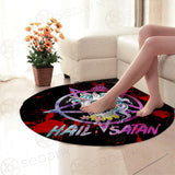 Hail Satan Unicorn SED-0012 Round Carpet