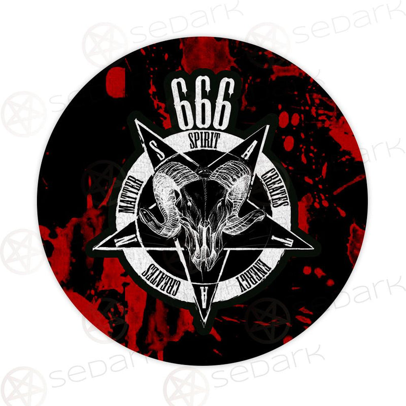 666 Satan SED-0037 Round Carpet