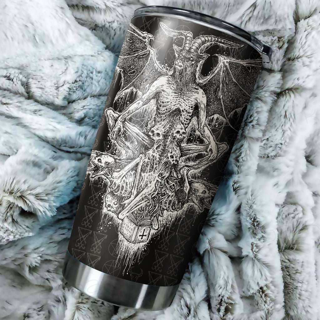 Satanic Skull Tumbler Cup