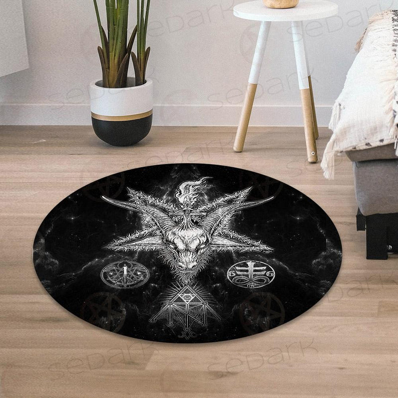 Sigil Of Baphomet SED-0043 Round Carpet