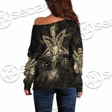 Baphomet Sigil SED-0066 Off Shoulder Sweaters