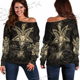 Baphomet Sigil SED-0066 Off Shoulder Sweaters