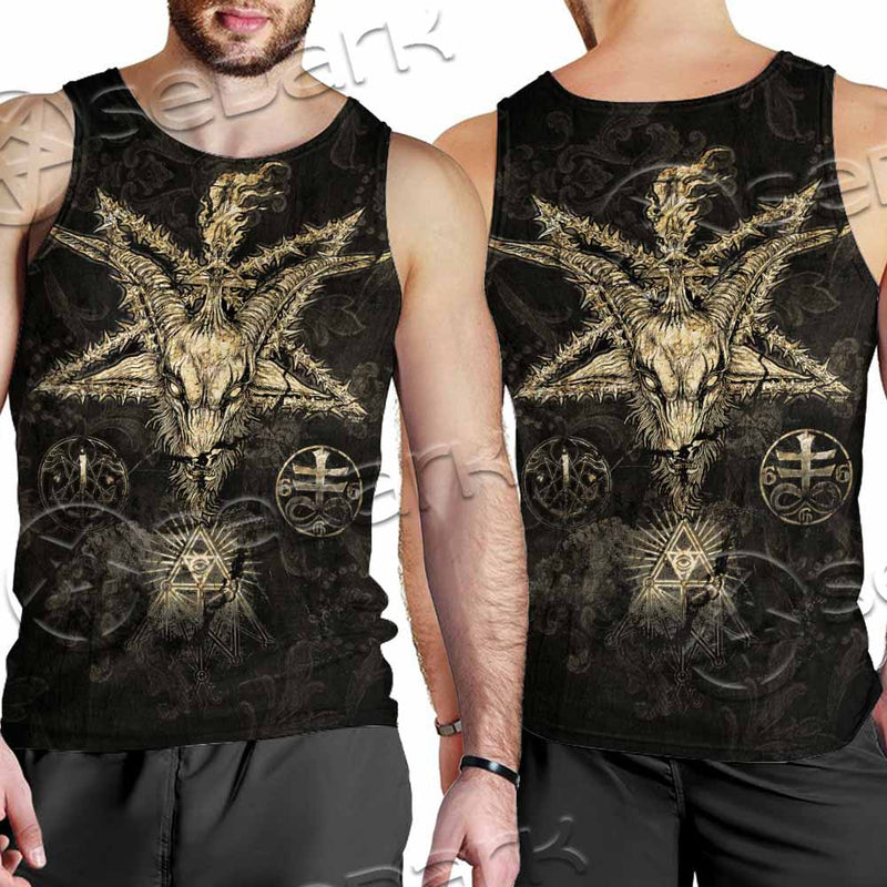 Baphomet Sigil SED-0066 Men Tank-tops