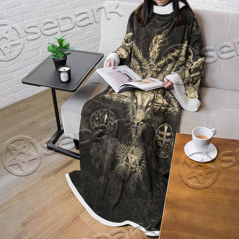 Baphomet Sigil SED-0066 Sleeved Blanket