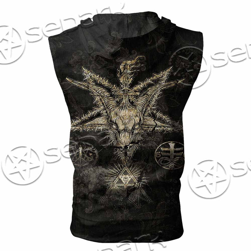 Baphomet Sigil SED-0066 Zip Sleeveless Hoodie