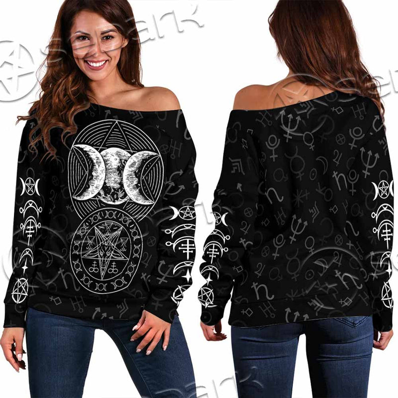 Triple Moon SED-0067 Off Shoulder Sweaters