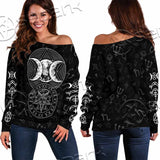 Triple Moon SED-0067 Off Shoulder Sweaters