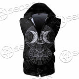 Triple Moon SED-0067 Zip Sleeveless Hoodie