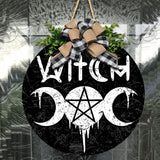 Witch Dream Round Wooden Sign