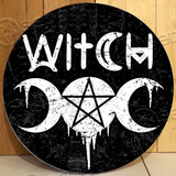 Witch Dream Round Wooden Sign
