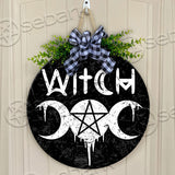 Witch Dream Round Wooden Sign