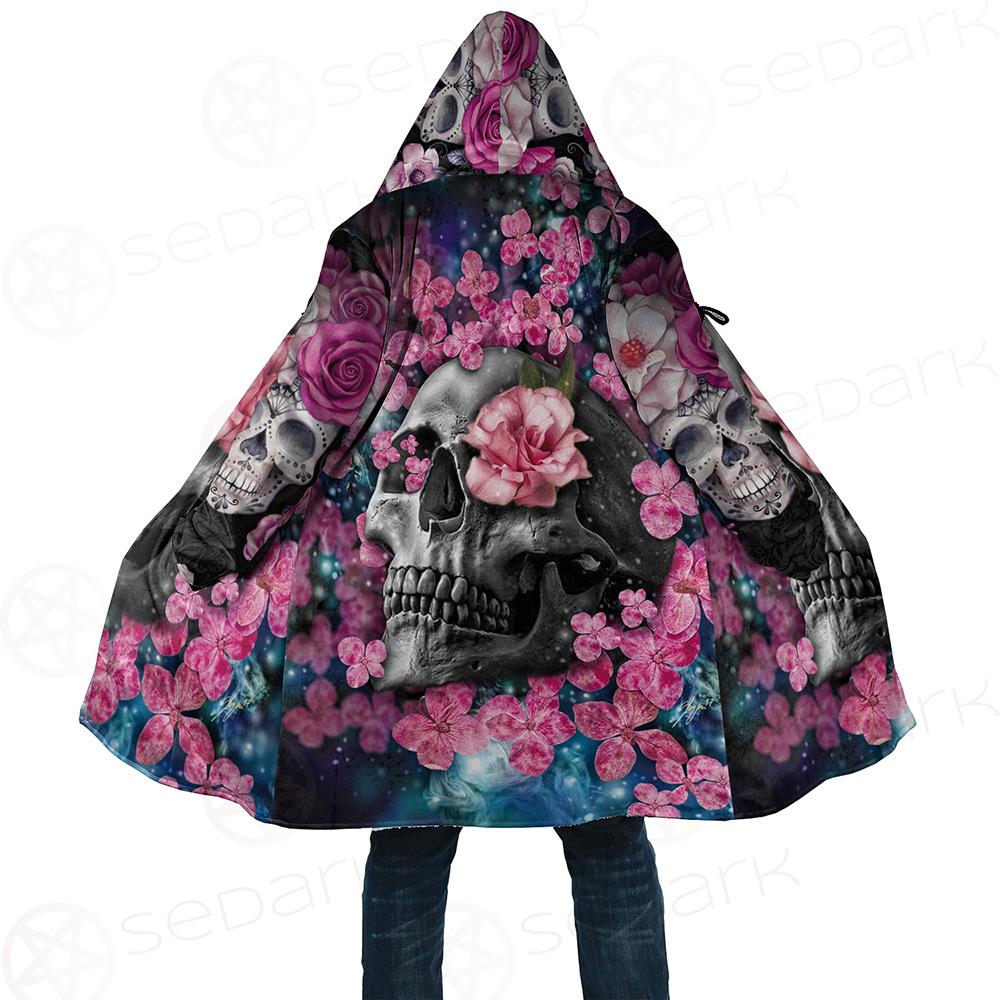 Skull Flower Cloak with bag