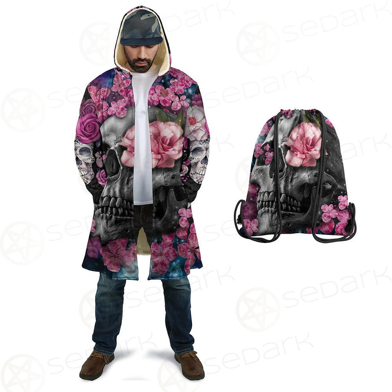 Skull Flower Cloak with bag