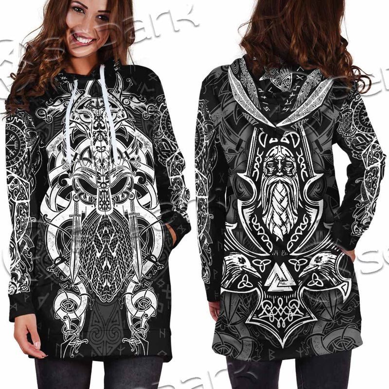 The Viking God SED-0081 Hoodie Dress