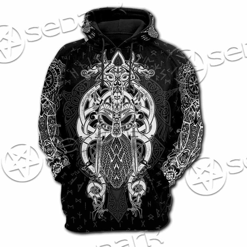 The Viking God SED-0081 Hoodie & Zip Hoodie Raglan