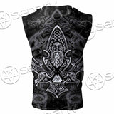 The Viking God SED-0081 Zip Sleeveless Hoodie