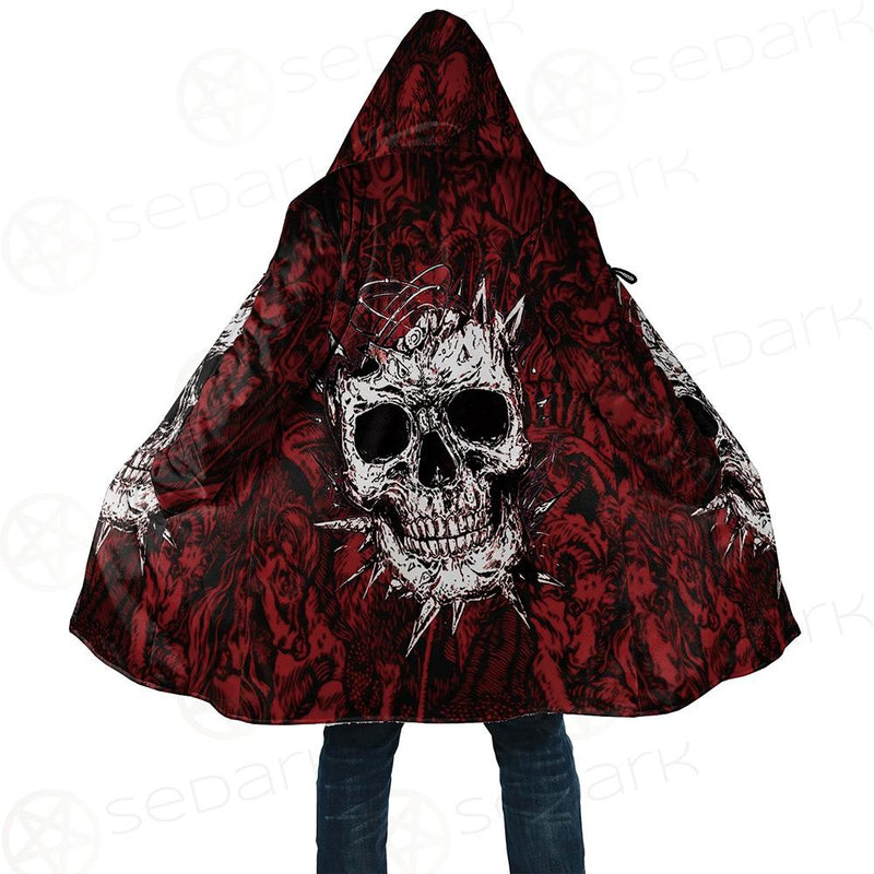 Skull Satan background SED-0083 Cloak with bag
