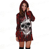 Skull Satan background SED-0083 Hoodie Dress