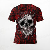 Skull Satan background SED-0083 Unisex T-shirt