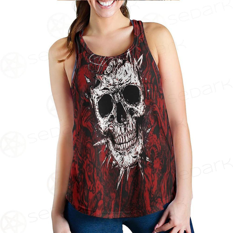Skull Satan background SED-0083 Women Tank Top