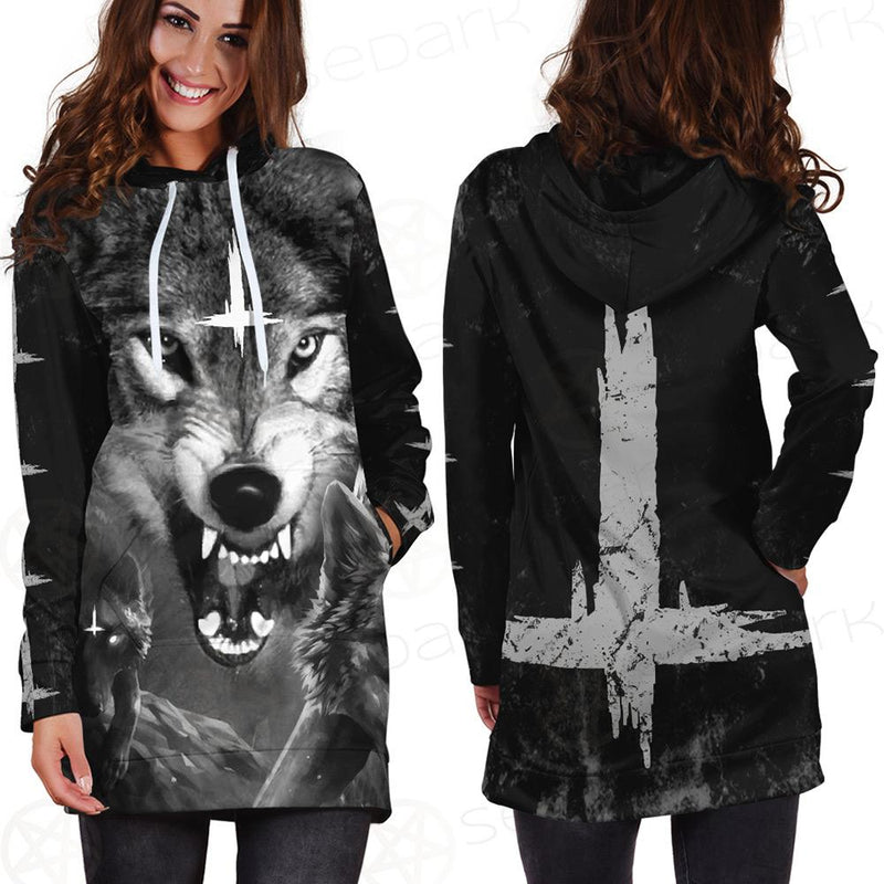 Wolf SED-0085 Hoodie Dress
