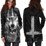 Wolf SED-0085 Hoodie Dress