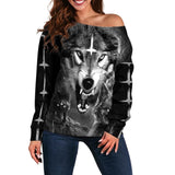 Wolf SED-0085 Off Shoulder Sweaters