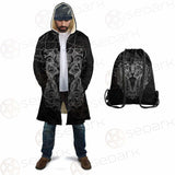 Satan Skull Pattern SED-0087 Cloak with bag