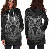 Satan Skull Pattern SED-0087 Hoodie Dress